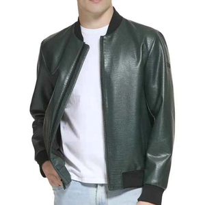 Veste en cuir unisexe personnalisée, fabriquée au Pakistan, respirante, coupe-vent, séchage rapide, veste de moto décontractée, personnalisation de la marque sur le devant - Product Image 6