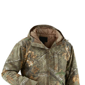 Men's Camouflage Hooded Puffer Tactical <b>Jacket</b> Windproof Zipper Closure <b>Fleece</b> <b>Lined</b> Outdoor Hunting Winter Wear - Product Image 3