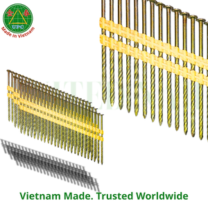 21 Degree 3'' x 0.120 4000pcs <b>Plastic</b> <b>Strip</b> Nails Easy-to-Use with Round Head Smooth/Screw Shank Type | Clavos en tira plástica - Product Image 4