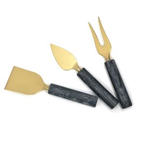 Cheese Knife <b>Set</b> With Bamboo Handles Copper Blade Durable Design For Food Contact - Product Image 2