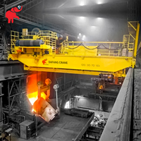Pont roulant de fonderie à quatre poutres YZ Electric Ladle, capacité 50, 75, 100 tonnes, pour usine sidérurgique