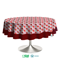 Nappe élégante en coton tissé 100 % avec imprimé floral, toucher doux, personnalisable, couverture décorative pour tables à manger modernes