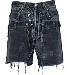 Shorts en jean vintage pour hommes, style cargo, coton confortable, séchage rapide, vêtements décontractés d'été, 220g, vente en gros, fabricant d'usine, pas cher - Product Image 3
