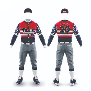 Ensemble d'équipement professionnel prêt pour le tournoi, uniforme de baseball en tissu doux, vêtements de sport toutes saisons, uniforme de baseball - Product Image 1