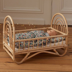 Cuna de Ratán Natural para Bebé, Precio Directo de Fábrica, Ecológica, con Cojín Suave, Se Acepta OEM, desde Vietnam - Product Image 2