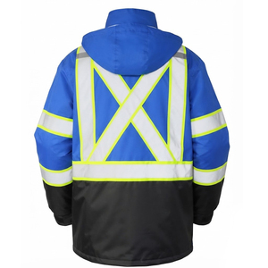 เสื้อแจ็คเก็ตสะท้อนแสงแบบ Hi-Vis ขายดี พร้อมกระเป๋าหลายช่องปรับได้ รุ่นใหม่ รับทำโลโก้ตามสั่ง มีจำหน่ายแล้ว - Product Image 2