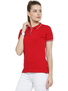 Camiseta de Punto Elegante para Mujer, Transpirable, de Algodón, Manga Corta, Cuello Clásico, Ecológica, Perfecta para Oficina, Fin de Semana o Uso Casual - Product Image 4