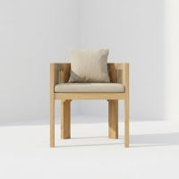 Chaise de restaurant avec dossier en corde tressée, fauteuil scandinave en bois pour hôtel, complexe hôtelier, villa, restaurant, café, terrasse, qualité commerciale