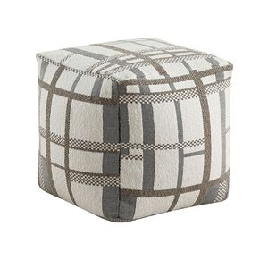 Pouf Moderno Quadrato 1 Pezzo, Poggiapiedi Multicolore in Tessuto Jacquard, Sedia a Sacco Antiscivolo, Accessorio per Seduta - Product Image 2