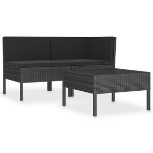 Conjunto de Muebles de Jardín Negros para Patio - Product Image 2