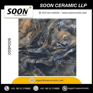 กระเบื้องบุผนังลายหินอ่อนธรรมชาติแบบมันเงา ขนาด 600x600 มม. หนา 20 มม. ลายหินเลียนแบบ ดีไซน์ทันสมัย ทนไฟ - Product Image 6