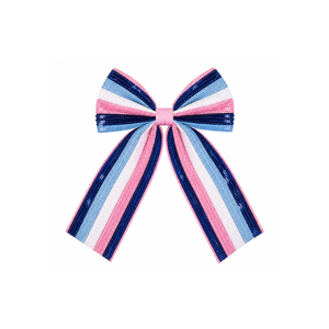 Accessoire pour cheveux en forme de nœud personnalisé fait main avec perles de rocaille, pince à cheveux tendance et stylée - Product Image 1