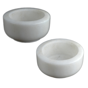 Set of Two Freshly Natural Colored Finishing Design Pestle Bowl Best for Home Kitchenware and Spicy Food Design - Product Image 1