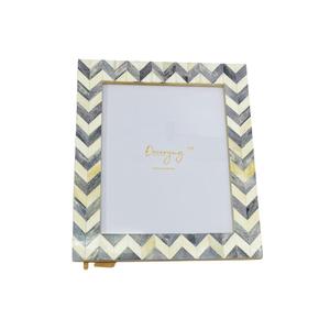 Decoryug Square Bone Mosaic Photo <b>Frame</b> Handmade Modern Home Decoration Bone Brass <b>Border</b> Rectangular <b>Picture</b> <b>Frame</b> DECORYUG - Product Image 1