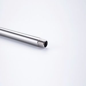 Braccio doccia fisso extra lungo da 20 pollici con flangia, accessorio per soffione doccia in acciaio inossidabile montato a parete, finitura nichel spazzolato - Product Image 4