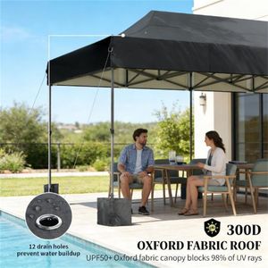Dark Gray Pop up <b>Canopy</b> Tent <b>Sunshade</b> - Product Image 3
