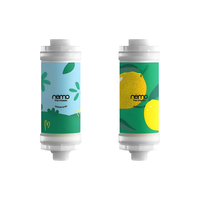Filtre de douche NEMO à l'arôme de fraise, en plastique, coréen, 2 étapes, adoucisseur d'eau et de vitamines, élimination du chlore, certifié RoHS, usage domestique