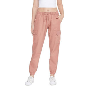 Pantalon de jogging parachute pour femme, taille haute, cordon de serrage, bas élastiqué, jambe large, respirant, en nylon, streetwear décontracté - Product Image 1