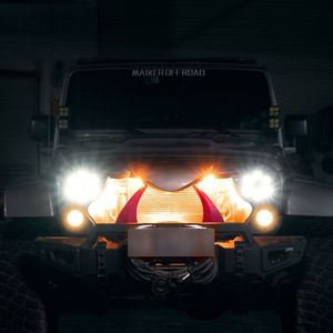 Copertura Griglia Frontale Opaca Stile Warcraft Ispirata agli Orchi per Jeep Wrangler JK/JKU 2007-2018, Copertura Tonneau Griglia Corazzata per Rubicon - Product Image 1