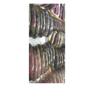 Naturally Epidote <strong>Bracelets</strong> <strong>Ruby</strong> Zoisite Bangle Rare Solid <strong>Ruby</strong> Zoisite Bangle <strong>Bracelet</strong> 57MM Beautiful Multiple Colour Gradient - Product Image 4