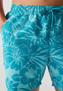 Shorts de Playa para Hombre, Estampado Floral, Secado Rápido, Protección UV, Elásticos en 4 Direcciones, Cordón Ajustable, Bolsillos Laterales, Tejido de Punto, 100% Poliéster - Product Image 3