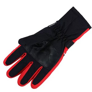 Guantes de esquí con dedos completos, negros, de poliéster, con aislamiento térmico, cierre de gancho y bucle, unisex, para invierno y actividades al aire libre - Product Image 5