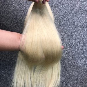 Extensions de cheveux humains vierges Non-Remy vietnamiennes blondes droites à double pointe plate de haute qualité avec double trame en machine pour femmes - Product Image 5