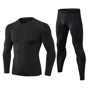 ชุดออกกำลังกายคุณภาพพรีเมียม MMA Rash Guard BJJ Rush Guard และกางเกงเลกกิ้งและกางเกงขาสั้น ดีไซน์ใหม่ปี 2026 ชุดรัดกล้ามเนื้อสำหรับผู้ชาย - Product Image 1