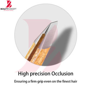 Nouvelles pinces à sourcils colorées en acier inoxydable pour l'épilation fine, outils de maquillage, dégradé noir et or - Product Image 2