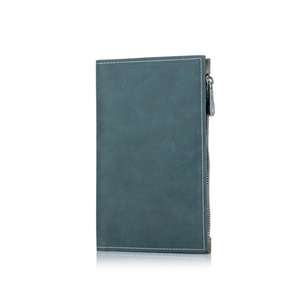 Cartera de Cuero Genuino RFID Vintage para Tarjetas de Visita con Cierre de Cremallera, Negra, Diseño Familiar, Porta Pasaportes Personalizado con Logotipo - Product Image 5