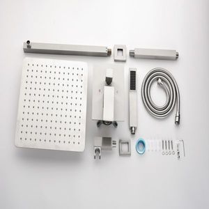 Sistema Doccia a Pioggia da Parete da 12 Pollici, Accessorio Essenziale per Cabina Doccia - Product Image 6