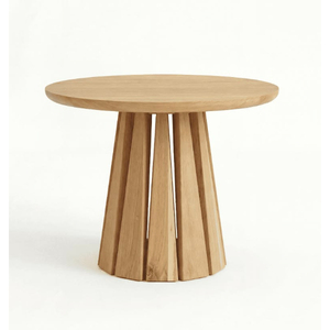 Customized Side <b>Table</b> Round Wooden <b>Coffee</b> <b>Table</b> With Tapered <b>Legs</b> Handmade Scandinavian Style Living Room Furniture - Product Image 6