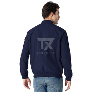 New Fashionable Design <b>Men's</b> Bomber <b>Jacket</b> 100% High Quality Trendy Eco-Friendly Breathable <b>Canvas</b> Stand Winter Wholesale Price - Product Image 5