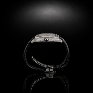 Reloj de pulsera con incrustaciones parciales de moissanita VVS, de fábrica al por mayor, ideal para regalo, pasa la prueba del diamante - Product Image 5