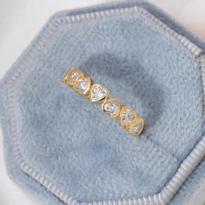 Gia/igi ได้รับการรับรองเพชรสำหรับงานแต่งงานสุดพิเศษของแบรนด์ที่กำหนดเองของหัวใจความสดใสแหวนสายเครื่องประดับที่น่าเชื่อถือ - Product Image 1