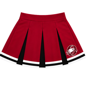 Jupe plissée rouge cramoisie pour femmes et filles, idéale pour la danse, les équipes sportives, les spectacles, l'entraînement et les compétitions, uniforme de sport - Product Image 1