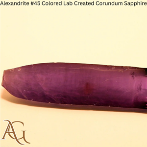 Alejandrita # 45 bolas de zafiro de corindón sintético cultivado en laboratorio, de colores, creadas por fusión de llama, gemas simuladas para corte lapidario. - Product Image 1