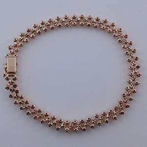 3.67 Ct Round Natural White Diamond Tennis Cluster <b>Bracelet</b> 925 Sterling <b>Silver</b> Yellow Plated Women's Fashionable - Product Image 3
