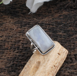 925 Sterling <b>Silver</b> Bezel Setting Gemstone Wedding <b>Ring</b> Rainbow Handmade Classic Boho Dainty <b>Solitaire</b> Certified Jaipur Unisex - Product Image 4