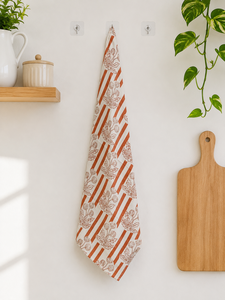 Bird Print <b>Kitchen</b> Towel viscose Linen Hanging Towel for Home - Product Image 1