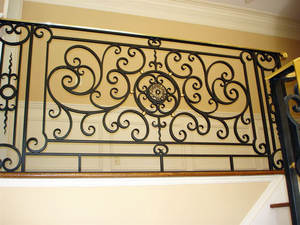 Rampe de balcon en fer forgé de luxe, garde-corps décoratif en métal pour extérieur, pour villa, terrasse, balcon, escalier, main courante de sécurité - Product Image 5