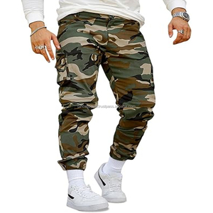 Pantalon décontracté en toile pour homme, taille haute, respirant, services OEM, prix bas, fabrication en usine - Product Image 1