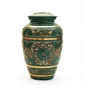 Urnes funéraires en aluminium de haute qualité imprimées pour adultes, pour le stockage des cendres, fournisseur de services funéraires en provenance d'Inde - Product Image 5