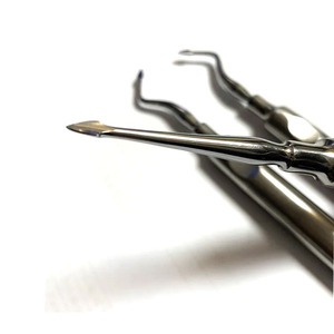 Juego de 3 Elevadores Dentales Eléctricos de Acero Inoxidable, Herramientas Curvas para Extracción de Raíces, Kit de Instrumentos Quirúrgicos para Dentistas, CE - Product Image 4