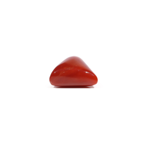 Loose Spinel Gemstone 6.8 Carat Oval Cabochon Red Coral 10x12mm for Fine Jewelry - Product Image 3
