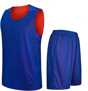 Ensemble de shorts et maillot de basket-ball réversibles, uniforme d'entraînement sans manches à séchage rapide, vêtements de sport d'équipe - Product Image 1