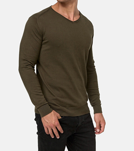 Sweat-shirt surdimensionné à col rond uni de haute qualité, en molleton de coton, avec logo personnalisé, pour homme, style streetwear - Product Image 3