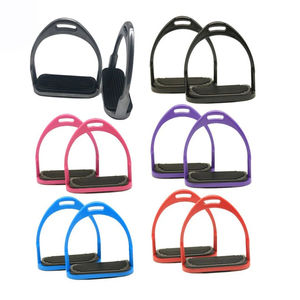 Équipement de sécurité équestre vétérinaire : Étriers technique pour chevaux, modèle Venise, inclinés, antidérapants, avec protection de la cheville, réutilisables, pour animaux de grande taille - Product Image 1