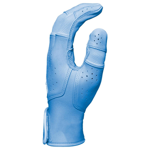 Guantes de béisbol de cuero genuino para adultos, color azul cielo, correa ajustable y cierre de velcro, guantes de softbol para hombres y mujeres - Product Image 5