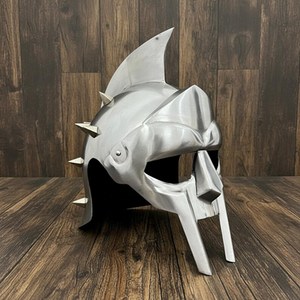 Casco de Guerrero Medieval de Metal Pulido CHk, Estilo Maximus 300, con Grabado, para Halloween/Pascua/Año Nuevo, Coleccionable - Product Image 1